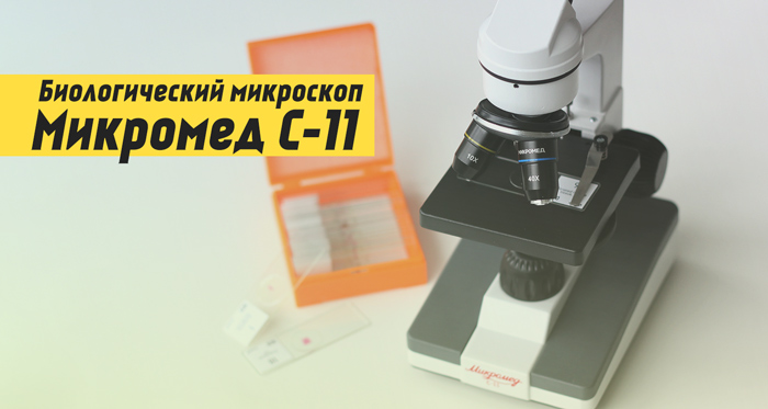 Предметный столик у микроскопа