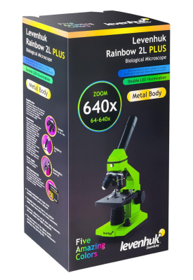 Микроскоп Levenhuk Rainbow 2L PLUS Orange\Апельсин магазин Observer-msk.ru