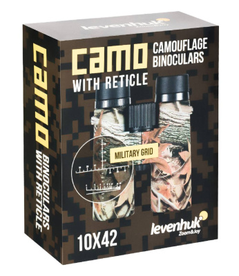 Бинокль Levenhuk Camo Rind 10x42 с сеткой