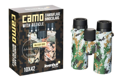 Бинокль Levenhuk Camo Dots 10x42 с сеткой