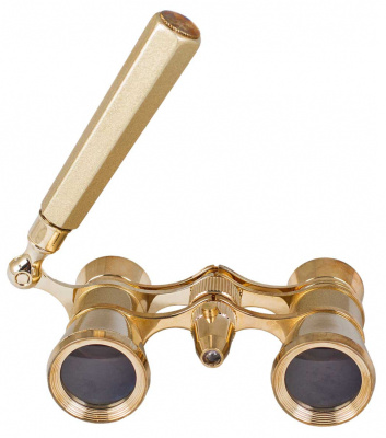 Бинокль Levenhuk Broadway 325N (золотой лорнет с подсветкой) магазин Observer-msk.ru