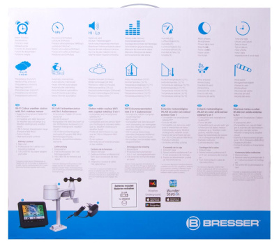 Метеостанция Bresser 5-в-1 Wi-Fi с цветным дисплеем магазин Observer-msk.ru