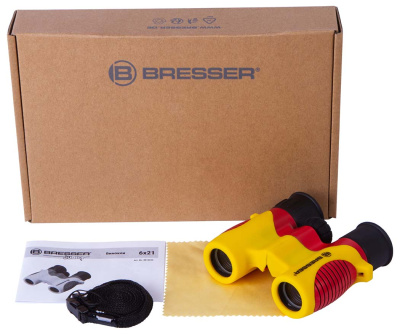 Бинокль детский Bresser Junior 6x21, желтый