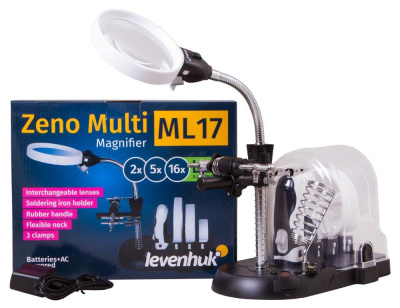 Мультилупа Levenhuk Zeno Multi ML17, черная магазин Observer-msk.ru