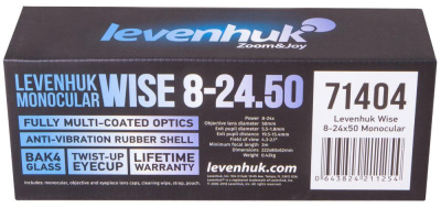Монокуляр Levenhuk Wise 8–24x50 магазин Observer-msk.ru