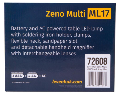 Мультилупа Levenhuk Zeno Multi ML17, черная магазин Observer-msk.ru