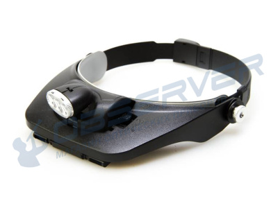 Лупа 81001-3Led (лупа налобная с подсветкой) магазин Observer-msk.ru