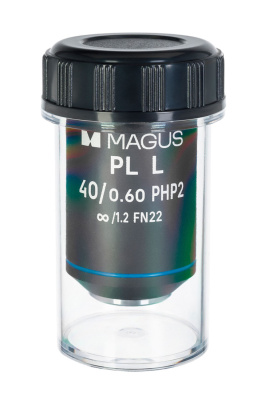 Объектив MAGUS 40HP 40х/0,60 Plan L фазовый PHP2  ∞/1,2 WD 3,5 мм