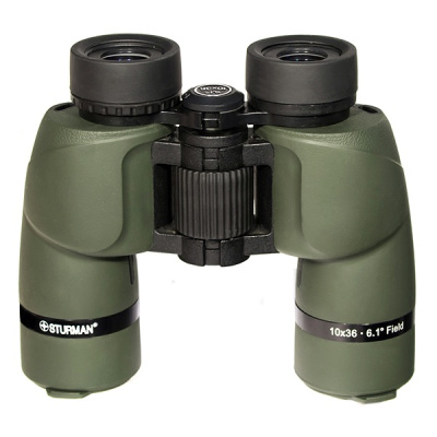 Бинокль Sturman 10x36, зеленый магазин Observer-msk.ru