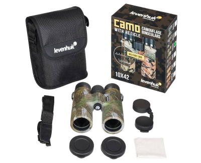 Бинокль Levenhuk Camo Grass 10x42 с сеткой