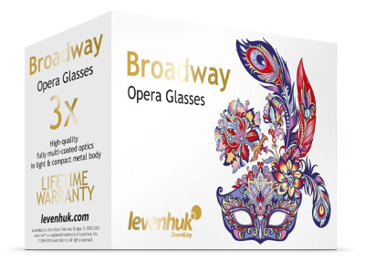 Театральный бинокль с цепочкой Levenhuk Broadway 325C Blue Wave магазин Observer-msk.ru