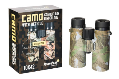 Бинокль Levenhuk Camo Grass 10x42 с сеткой