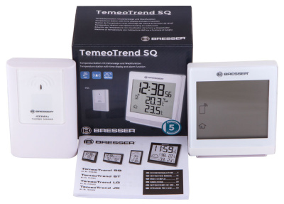 Метеостанция Bresser TemeoTrend SQ с радиоуправлением, белая магазин Observer-msk.ru