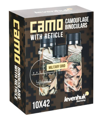 Бинокль Levenhuk Camo Maple 10x42 с сеткой